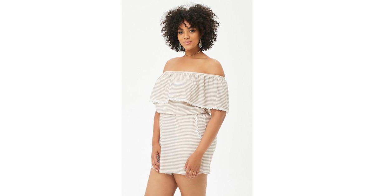 plus size white playsuit
