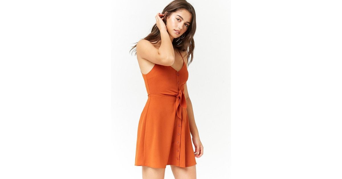 forever 21 tie front dress