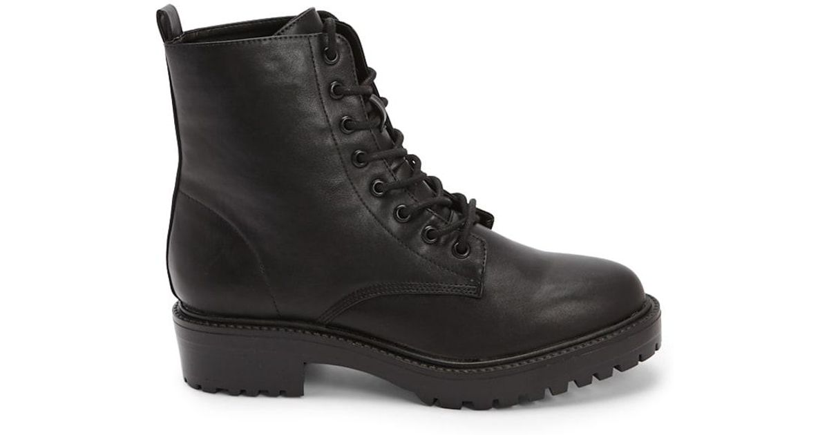 faux leather combat boots forever 21