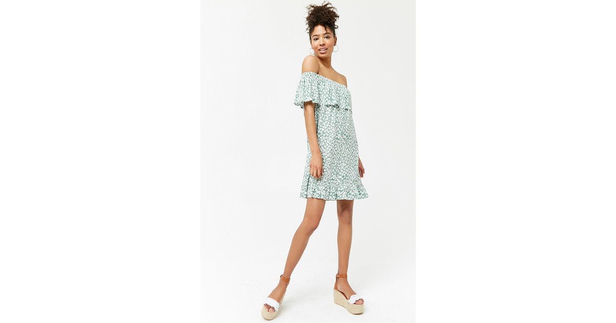 forever 21 off the shoulder mini dress