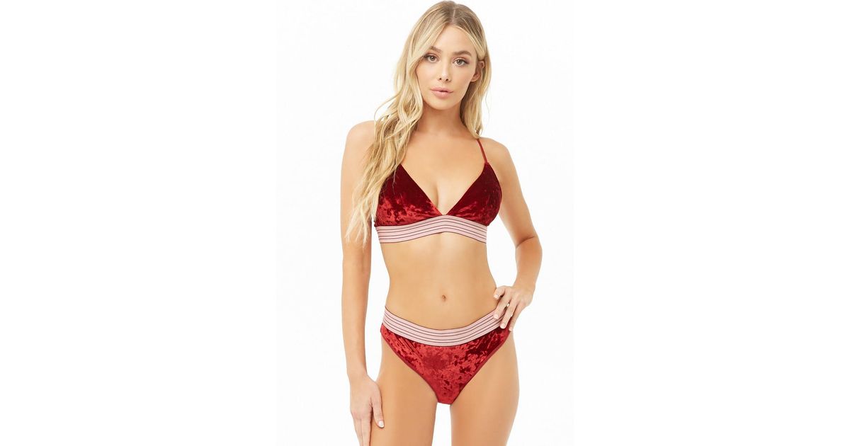 crushed velvet underwear