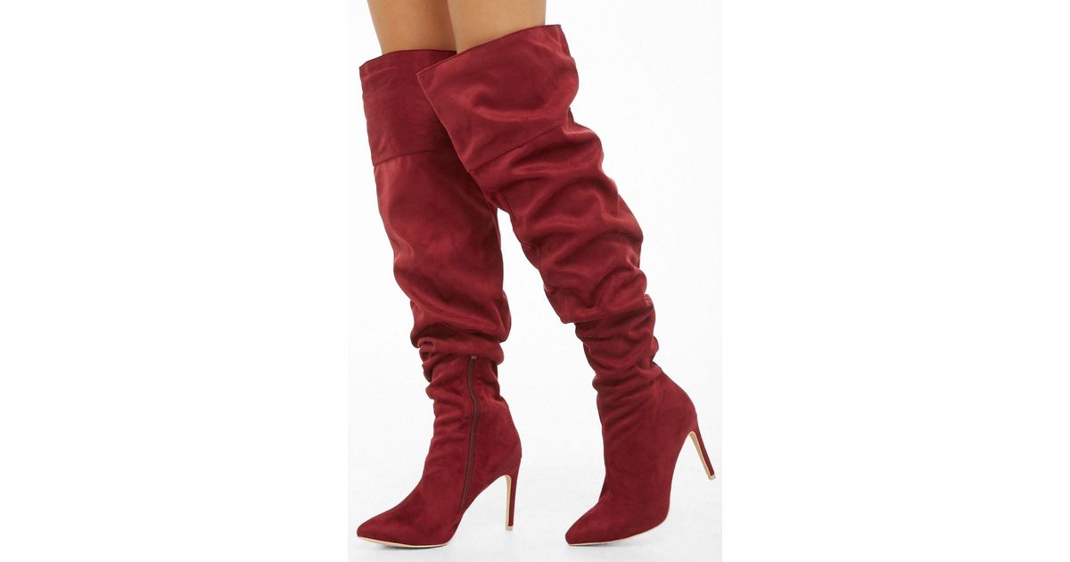 forever 21 burgundy boots