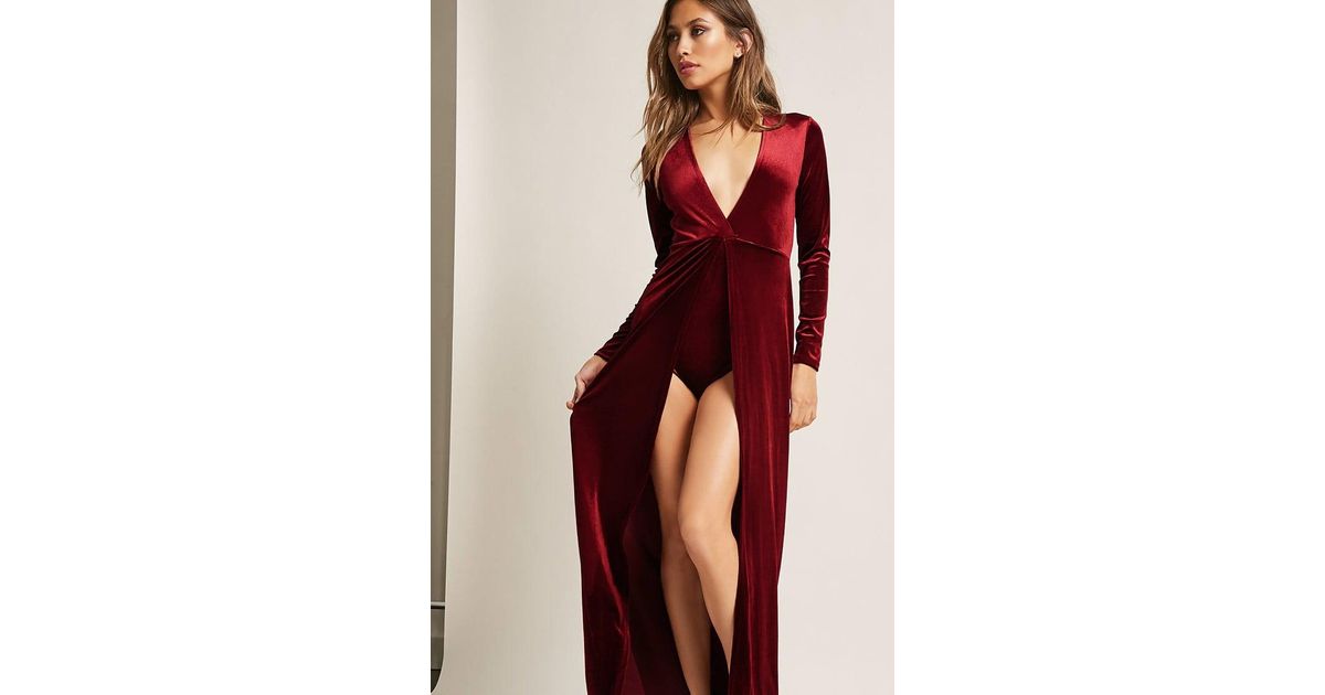 burgundy maxi romper