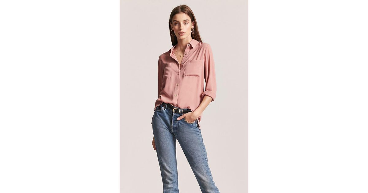 high low blouse forever 21