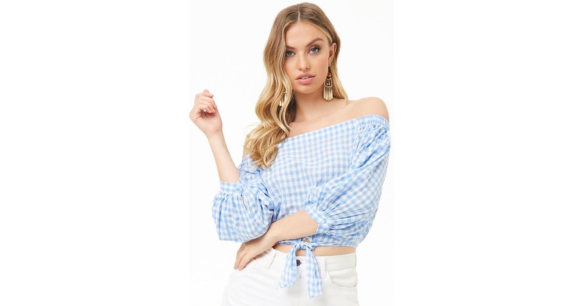 forever 21 gingham top