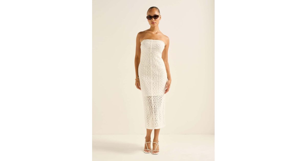 forever new crochet dress Buy Forever New White Arianna Engineered Crochet Midi Dress from Next France