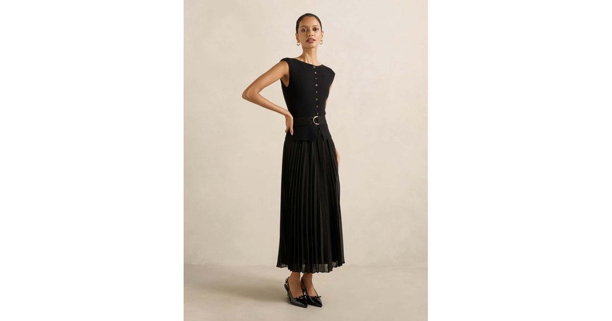 lelani petite pleat hem midi dress EverNew Lelani Petite Pleat Hem Midi Dress at Bramalea City Centre in Brampton, ON