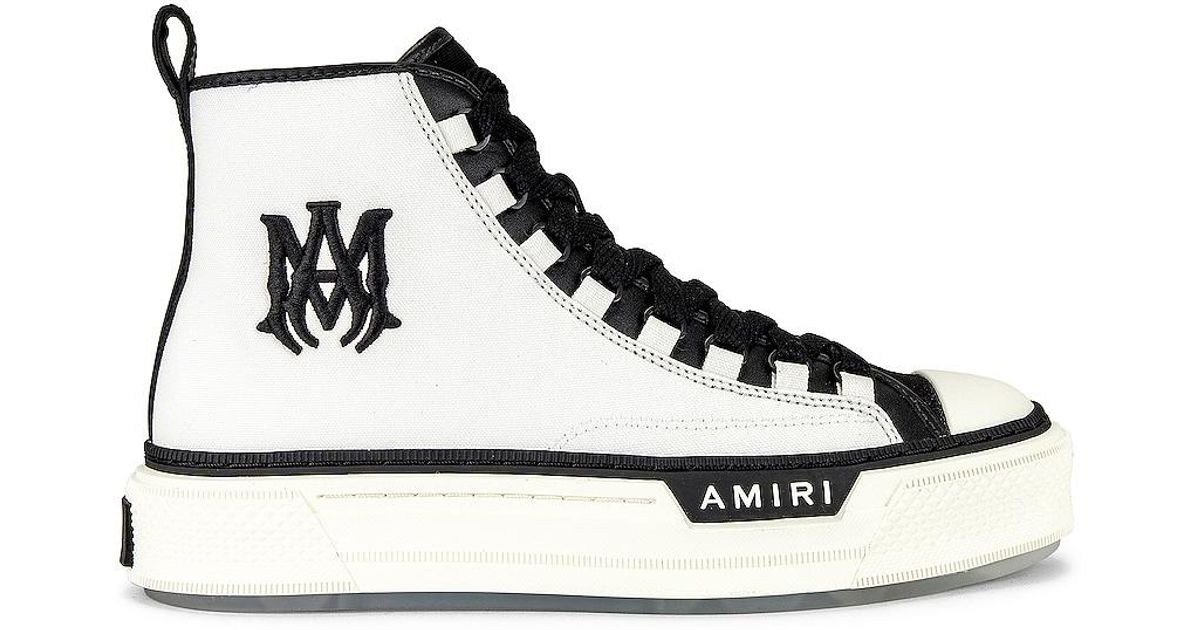 Amiri Canvas Ma Court High in Black White (Black) for Men Lyst Amiri Canvas Ma Court High in Black White (Black) for Men Lyst