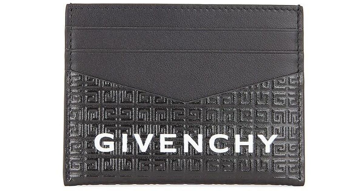Givenchy Leather Card Holder 2x3 Cc in Black for Men | Lyst
