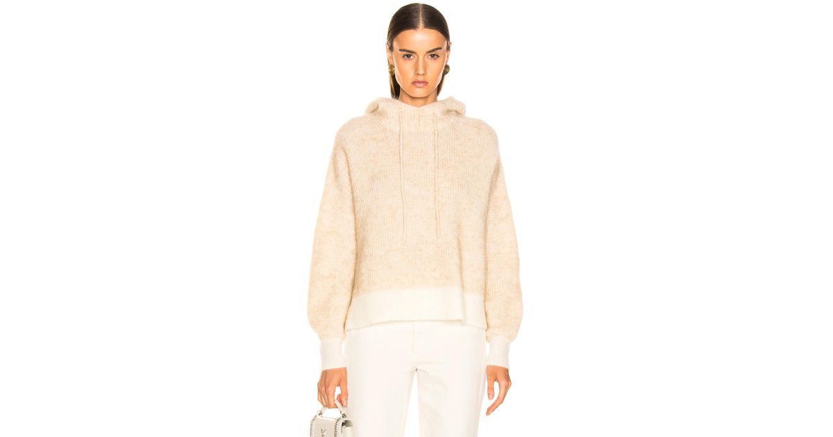 ganni knitted hoodie