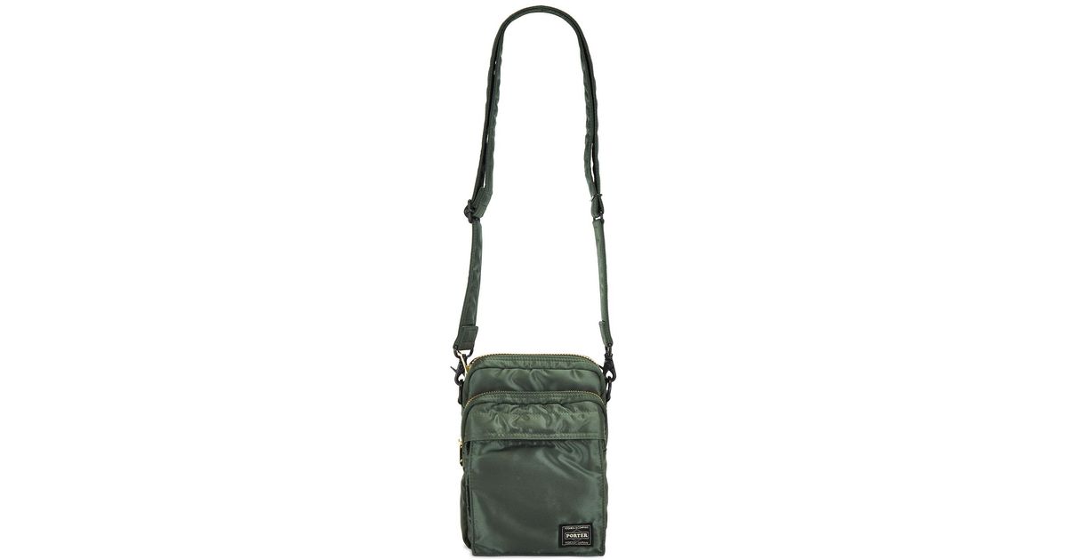 Porter-Yoshida and Co Tanker Vertical Shoulder Bag in Green for 