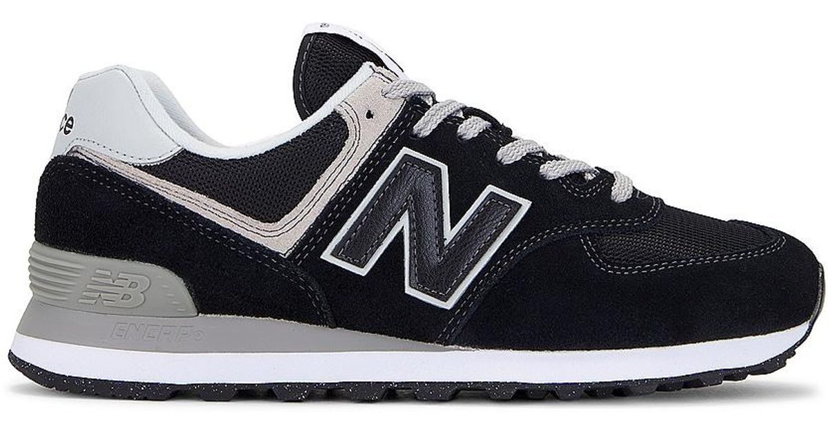 New Balance 574 Core Sneaker in Black for Men | Lyst