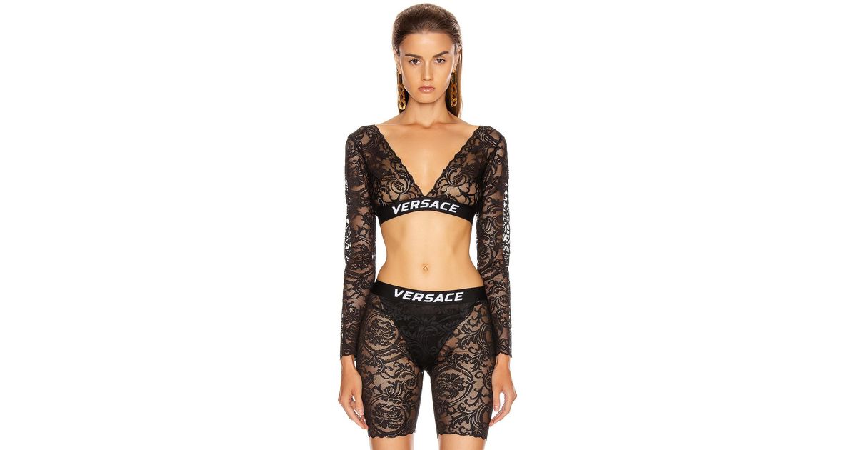 versace lace top