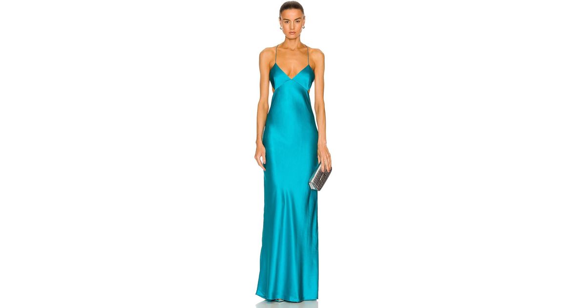 The Sei Cut Out Bias Gown in Blue | Lyst