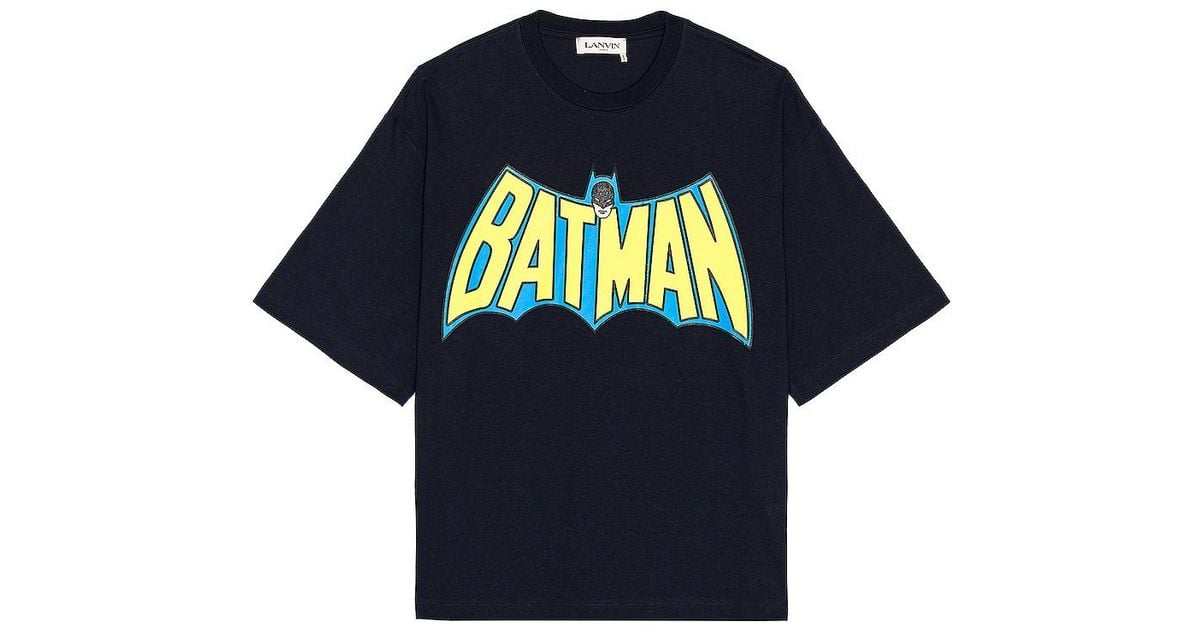 Lanvin Batman Oversized T-shirt in Blue Men | Lyst