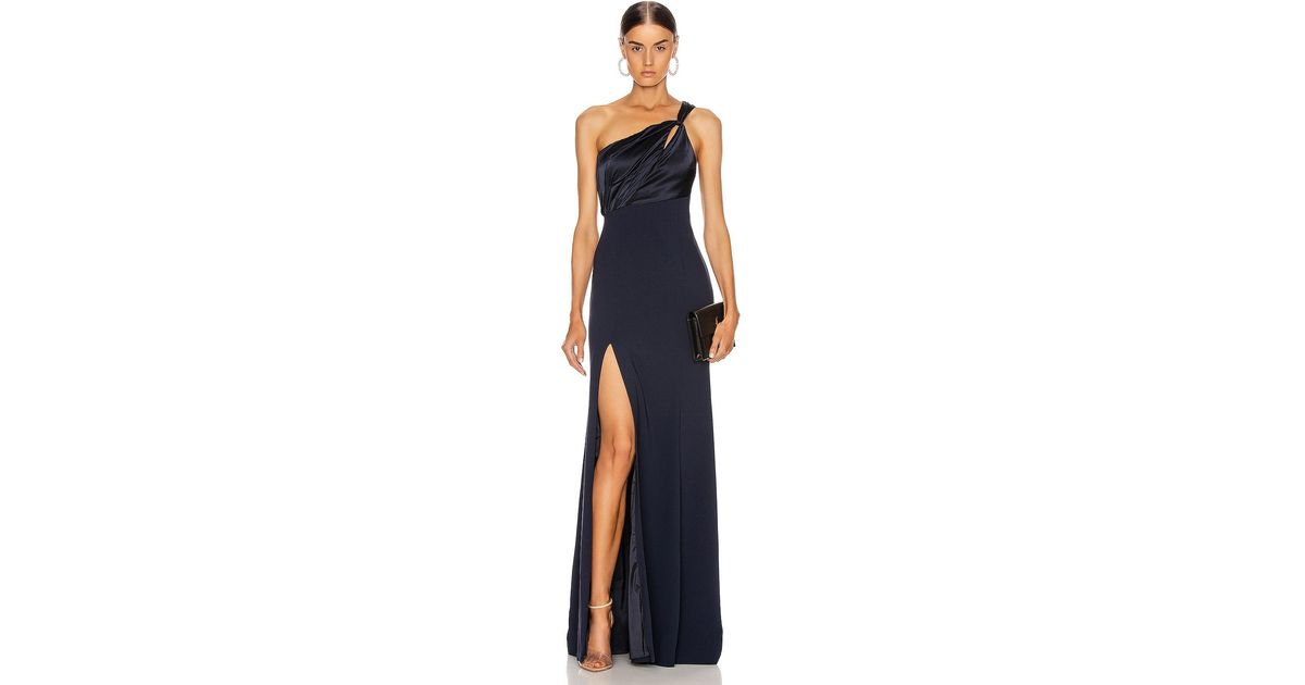 Cinq À Sept Synthetic Faye Gown in Navy (Blue) - Lyst