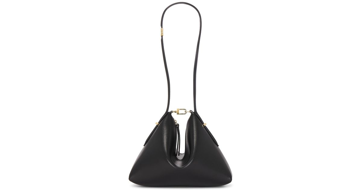 TOTEME Leather Scoop Wristlet Bag in Black | Lyst