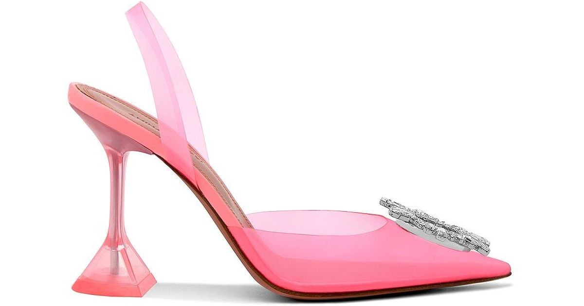 AMINA MUADDI Leder HIGHHEELS BEGUM GLASS in Pink Lyst DE