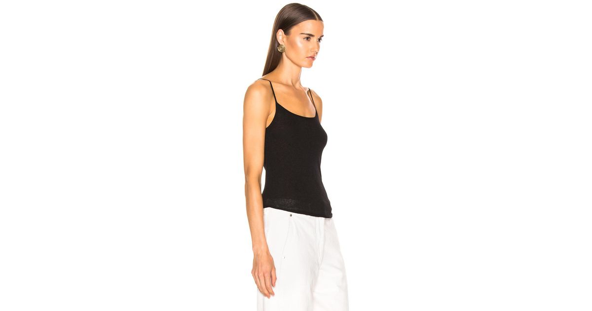 Lemaire Second Skin Tank Top in Black - Lyst