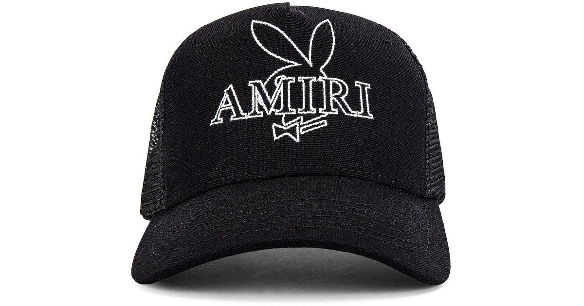 【Amiri】 キャップ bunny Amiri Playboy Bunny Hat in Black for Men | Lyst