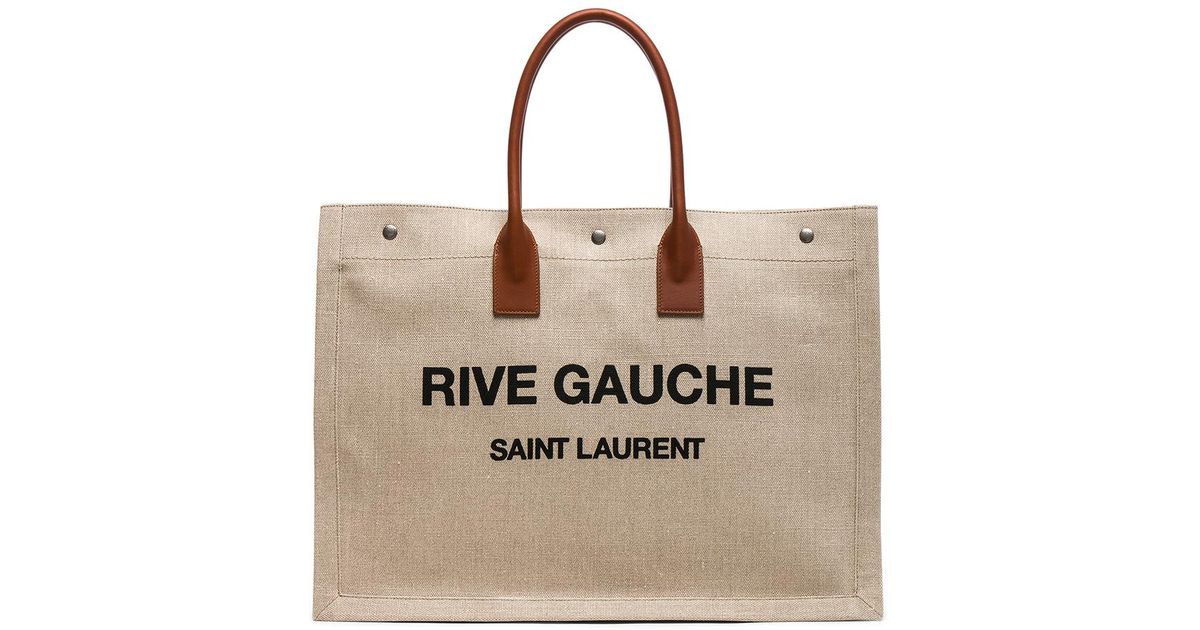 rive gauche canvas tote