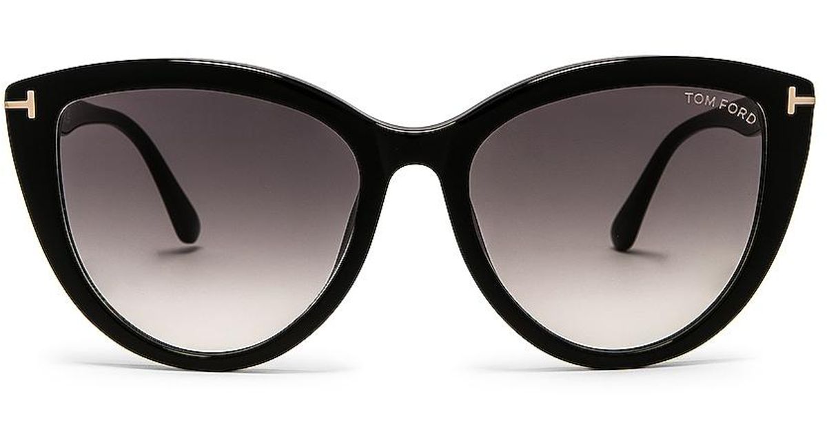 Tom Ford Isabella Sunglasses in Black & Grey (Black) | Lyst