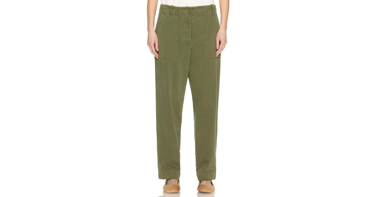 The Row Vendula Pant in Green | Lyst