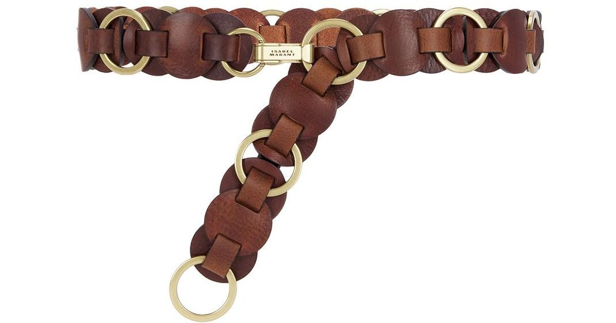 Isabel Marant Lota Belt in Brown | Lyst