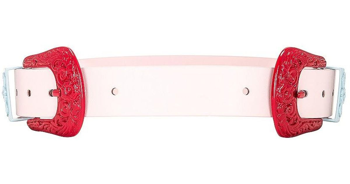 CASABLANCA Cowboy Belt in Red Lyst
