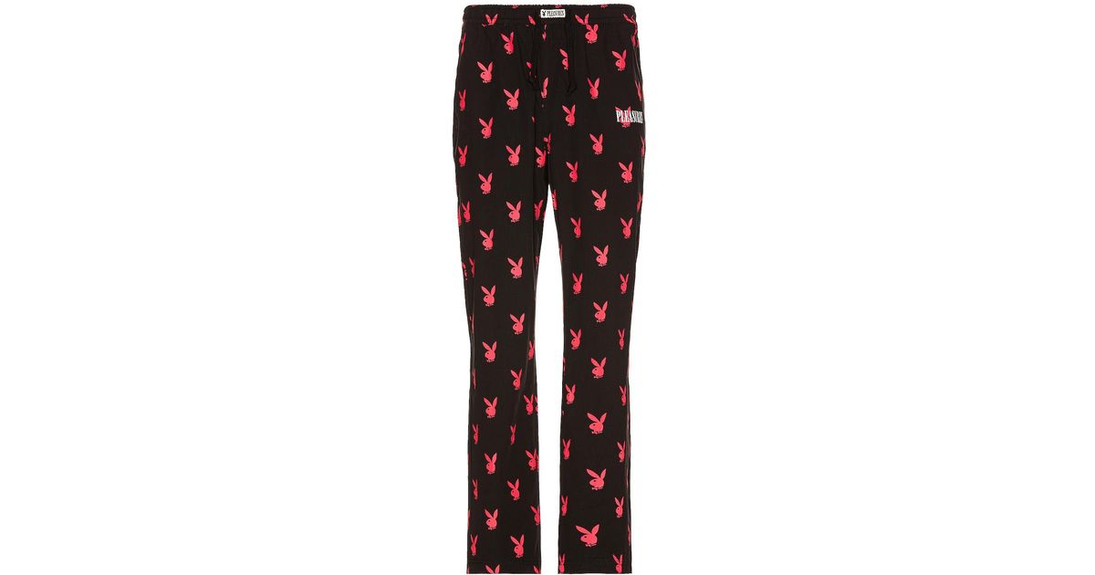 Pleasures X Playboy Bunny Lounge Pant in Black for Men Lyst