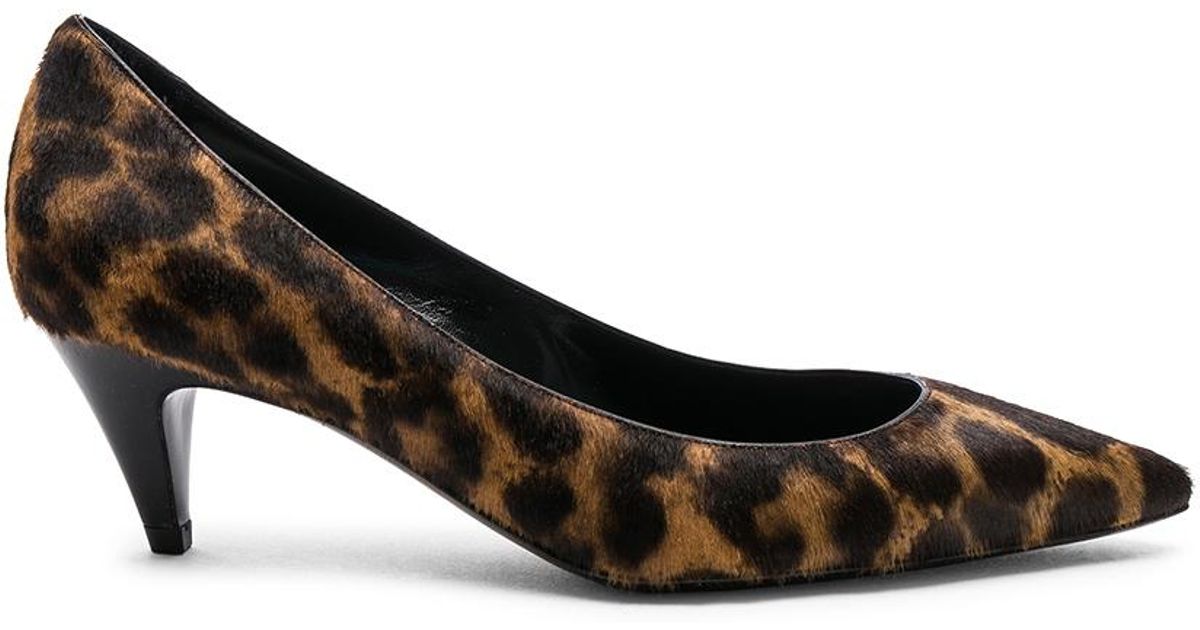 ysl leopard heels