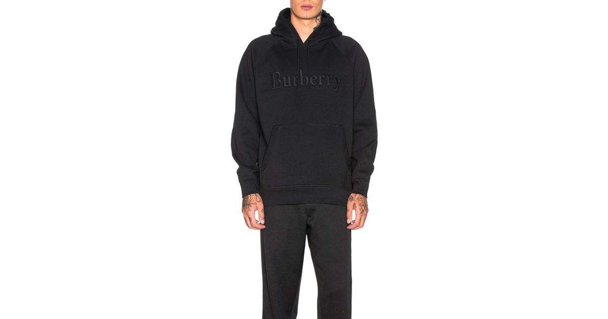 burberry clarke logo hoodie