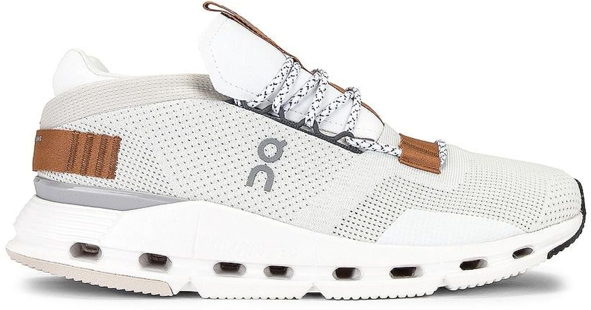 cloudnova sneaker in all white