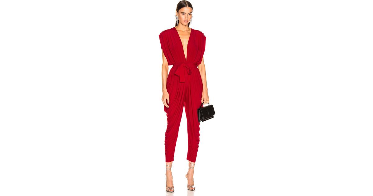 norma kamali waterfall jumpsuit