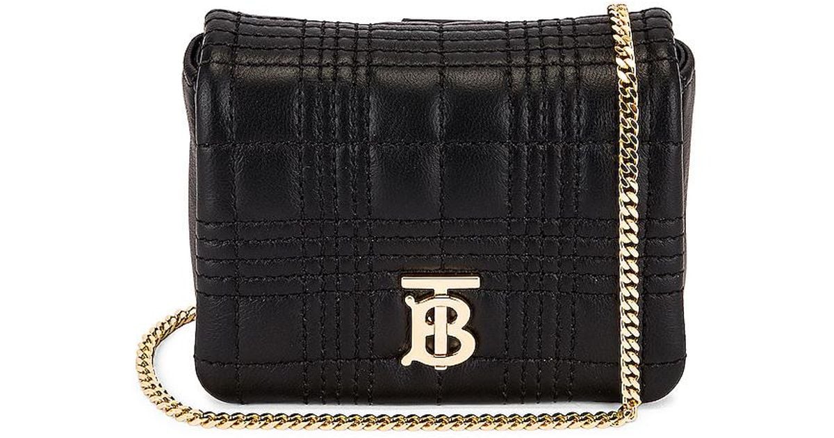 Burberry Black Monogram Leather Crossbody Bag