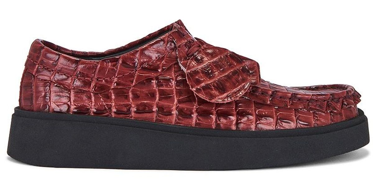 Clarks X Martine Rose Torview Wallabee Shoes in Red for Men | Lyst
