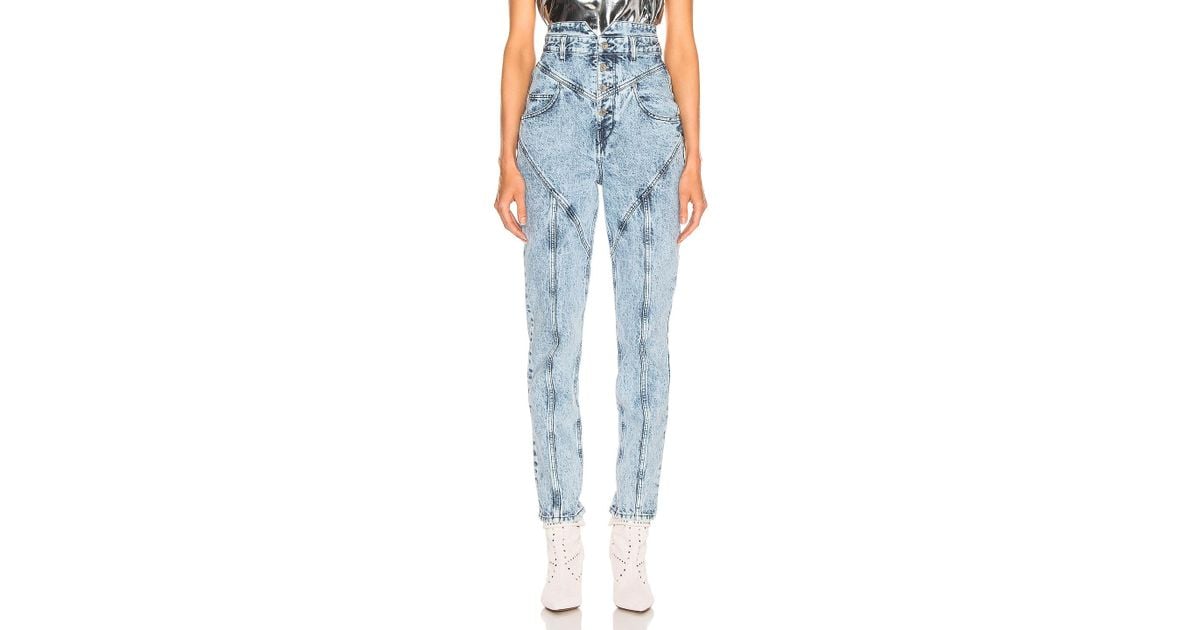 isabel marant acid wash jeans