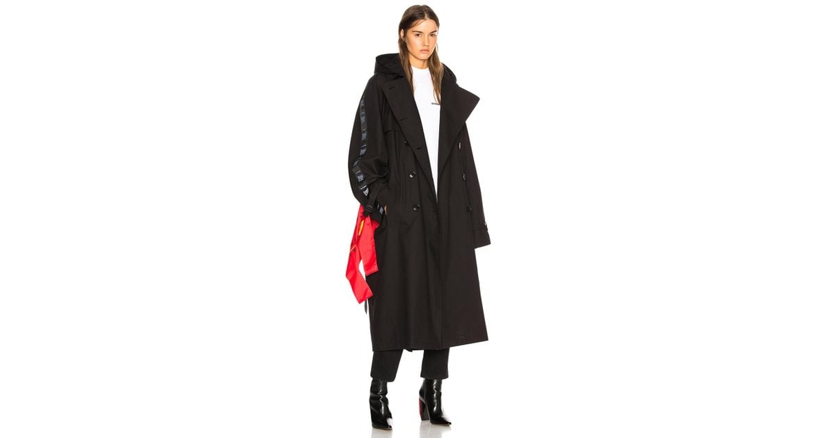 Vetements Synthetic Plastic Bag Trench Coat In Black Lyst Synthetic Plastic Bag Trench Coat, Plastic Trench Coat
