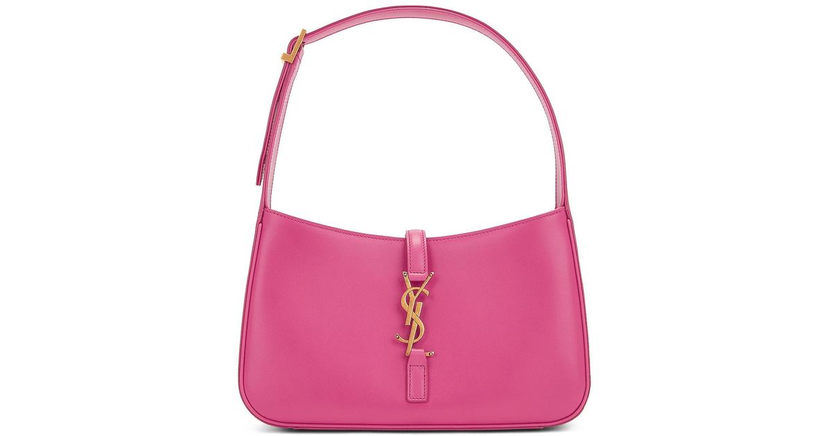 Saint Laurent Le 5a7 Hobo Bag in Pink | Lyst