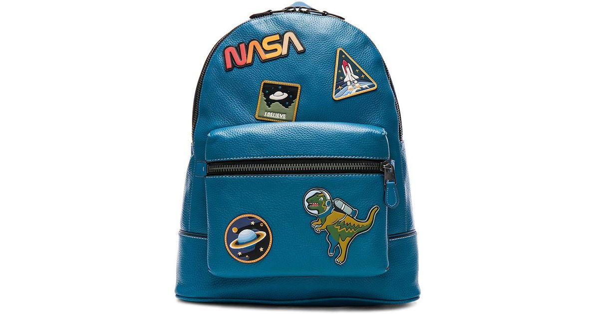 COACH Nasa Embellished Backpack in Blue | Lyst