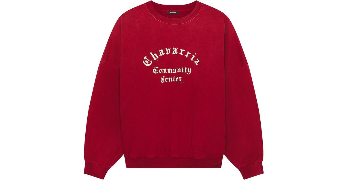 Willy Chavarria Hooligan Crew sweater - BLK CLAY | Garmentory