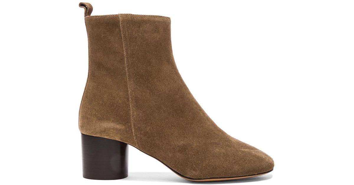 isabel marant velvet boots