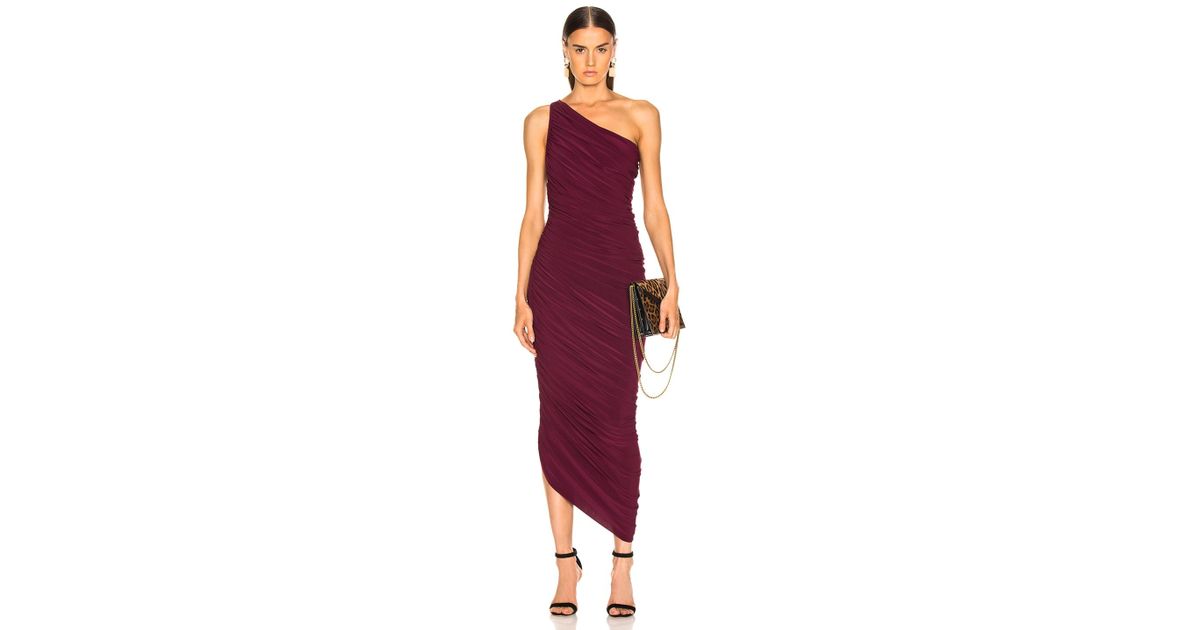 Norma Kamali Synthetic Diana Gown in Plum (Purple) - Save 50% | Lyst