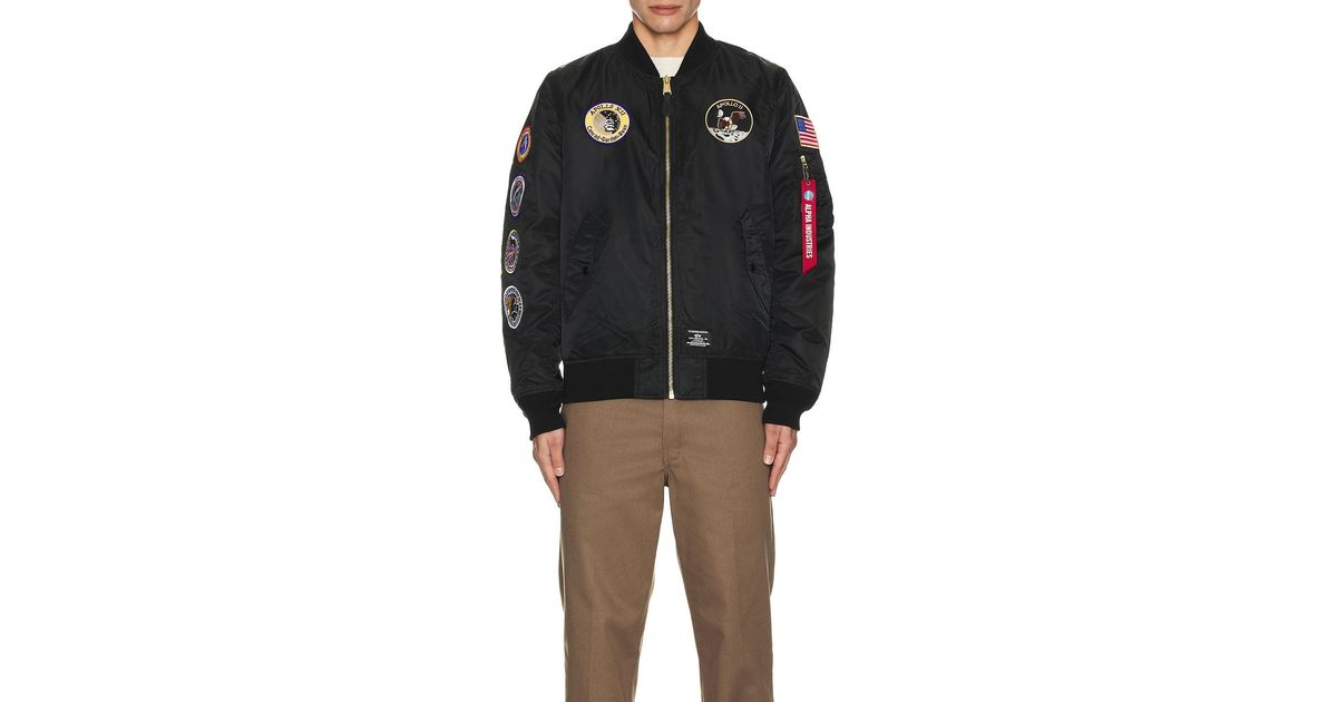 Alpha Industries L-2b Apollo Gen Ii Flight Jacket in Black for Men | Lyst