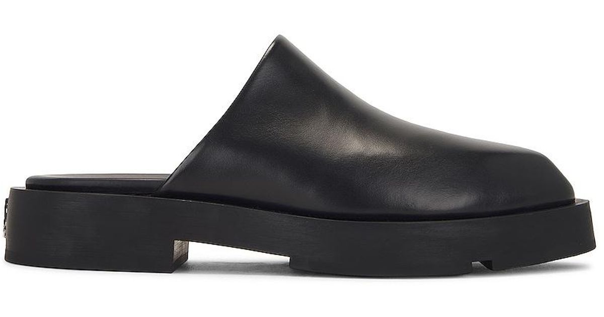 Givenchy Leather Backless Loafer in Black for Men | Lyst