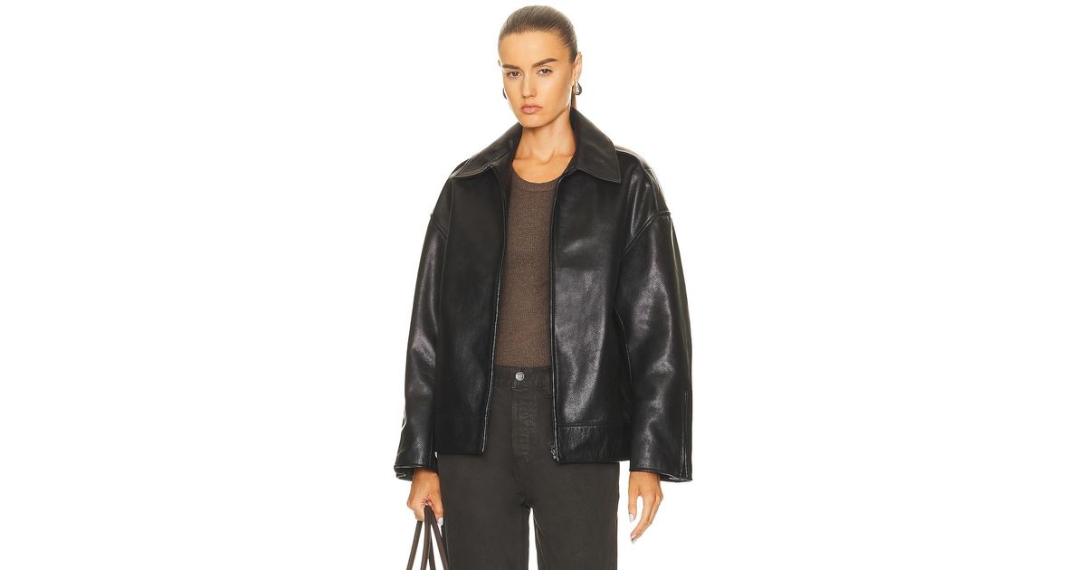 GRLFRND Alek Leather Jacket in Black | Lyst