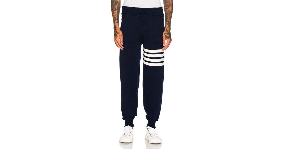 thom browne cashmere sweatpants
