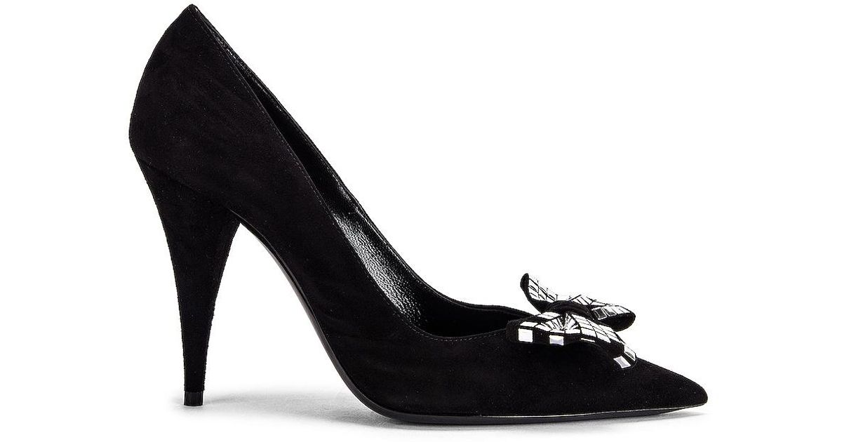 saint laurent bow pumps
