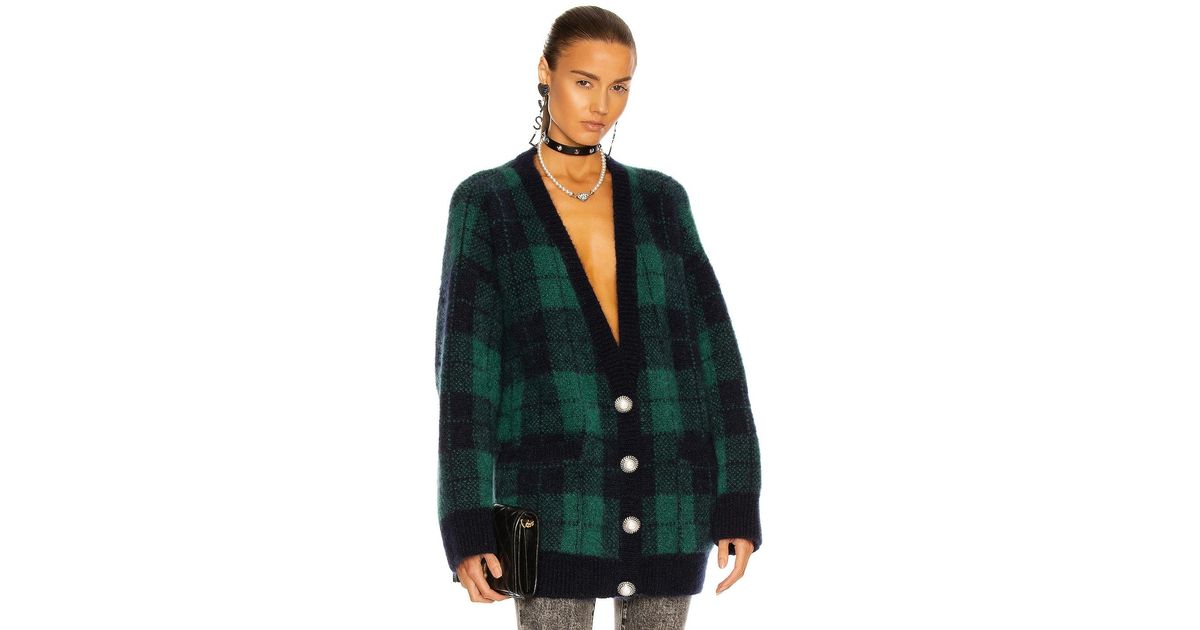 Alessandra Rich Tartan Brushed Knit 
