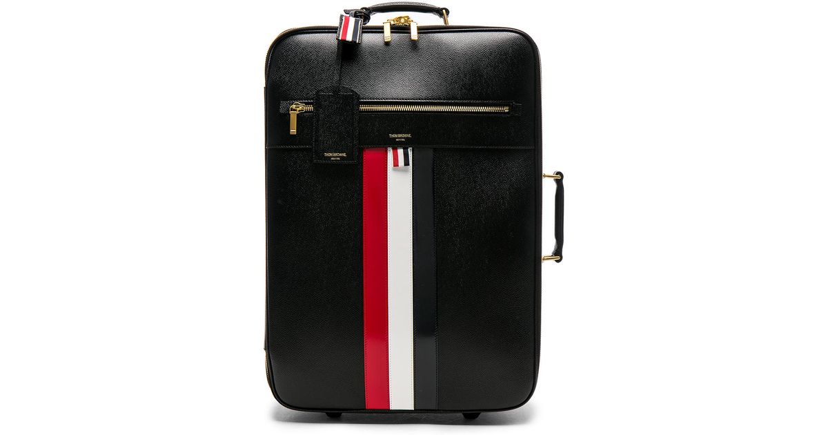 leather wheeled suitcase